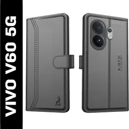 Flip Cover for Vivo V60E 5G / Vivo T4 Pro 5G / Vivo V60 5G| Premium Leather Finish | Magnetic Closure-image-9