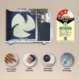 godrej 5-In-1 Convertible Cooling 2024 Model 1.5 Ton 3 Star Split Inverter Heavy Duty Cooling at Extreme Temperature AC- White image 4