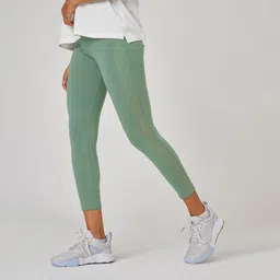 Women's Trackpants for Gym 7/8 520-Green-image-3
