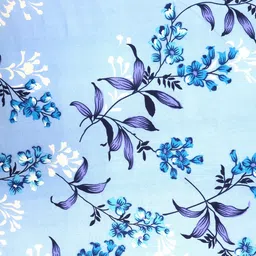 BOMBAY DYEING Blumen Blue Floral Printed Cotton 104 TC Queen Bedsheet Set 2.54 x 2.24m image 4