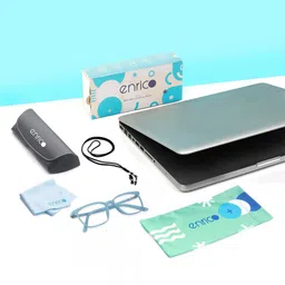 ENRICO Unisex Full Rim Computer Glasses Square Frames image 3