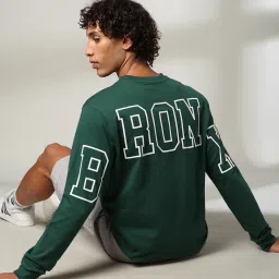 dnmx Men Typographic Print Regular Fit Crew-Neck Sweatshirt image 1