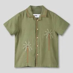 wotnot by azorte Embroidered Relaxed Fit Shirt-picture-51