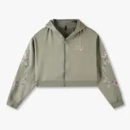 rio girls Girls Floral Embroidered Oversized Hoodie-picture-21
