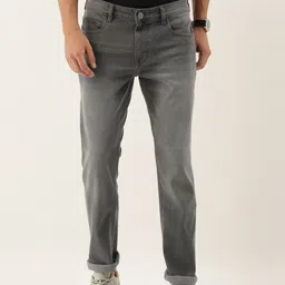 INVICTUS Men Grey Slim Fit Light Fade Stretchable Jeans image 1