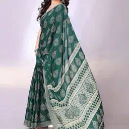 FABMORA Floral Block Printed Saree-picture-20