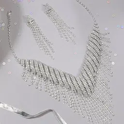 SOHI Silver-Plated Stone-Studded Jewellery Set-picture-36