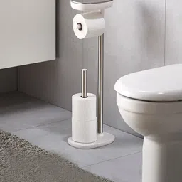 Joseph Joseph Grey Easy Store Toilet Paper Stand Bathroom Accessories image 1