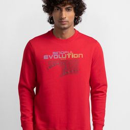 SPYKAR Men Red Printed Sweatshirt-picture-45