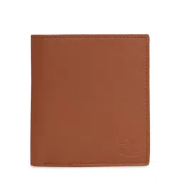 Kara Men Light Tan Brown Solid Leather Two Fold Wallet-picture-31