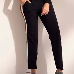 LYRA Women Cotton Relaxed Fit Track Pants-image-3
