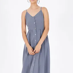 Kibo Shoulder Straps A-Line Midi Dress-picture-21