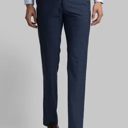 Raymond Men Checked Formal Trousers image 1