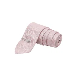 MUTAQINOTI Men Printed Silk Blend Necktie Accessory Gift Set image 2