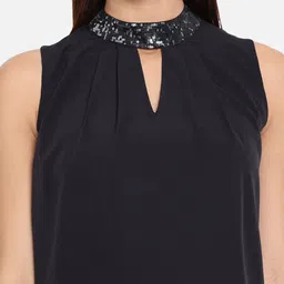 ALL WAYS YOU Keyhole Neck Sleeveless Top image 2