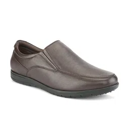 pelle albero Men Textured Leather Formal Slip-On Shoes image 2