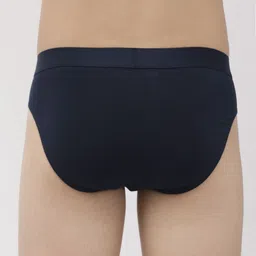 Levis Men Pack Of 2 Charcoal & Navy Blue Solid Briefs image 3