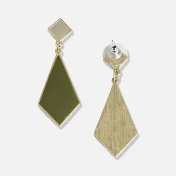SOHI Gold-Plated geometric Drop Earrings image 3