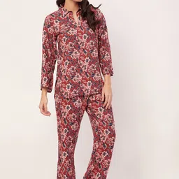 Moomaya Floral Printed Night suit image 5