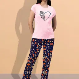 LYRA Women Printed Relaxed-Fit Mid-Rise Cotton Lounge Pants image 5