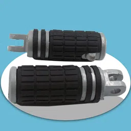 Moterix ROYAL ENFIELD THUNDERBRID FOOT REST SILVER BLACK HEAVY MATERAIL MADE IN INDIA Foot Rest image 3