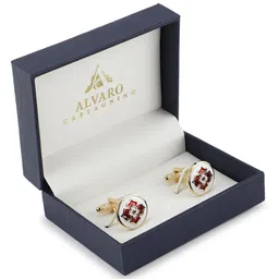 Alvaro Castagnino Embellished Round Cufflinks image 3