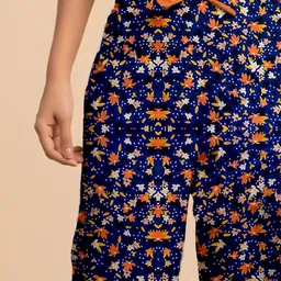 LYRA Women Printed Relaxed-Fit Mid-Rise Cotton Lounge Pants image 3