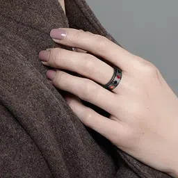 EL REGALO High Polished Stainless Steel Spinner Ring image 5