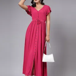 aayu Women Maxi Black Full Length Dress-picture-22