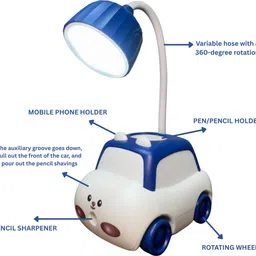 sai samrudh enterprises Car shaped 3-in-1 LED Study Lamp image 3