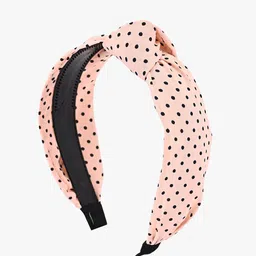 BuckleUp Women Beige & Black Printed Hairband-image-75