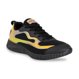 OFF LIMITS Women Black & Yellow Mesh Running Shoes-picture-3