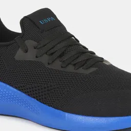 u.s. polo assn. U S Polo Assn Men Blue Textile Walking Non-Marking Shoes image 2