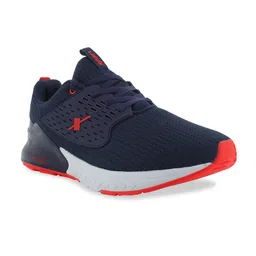 Sparx Men Navy Blue Mesh Running Non-Marking Shoes-image-76