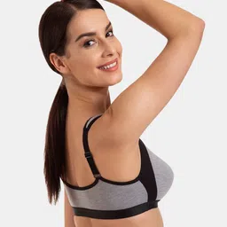 Tweens Colourblocked Seamless Non-Padded Sports Bra image 4