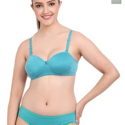 Aamarsh Pack Of 2 Cotton Bra Panty Lingerie Set-image-79