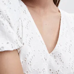 MANGO Schiffl Pure Cotton Sheath Mini Dress image 2