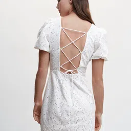 MANGO Schiffl Pure Cotton Sheath Mini Dress image 3