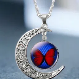 MYKI Silver-Plated Butterfly Necklace image 2