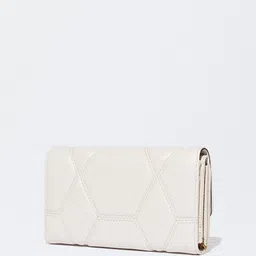 PARFOIS Women Quilted Detailed Three-Fold Wallet image 2