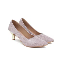 Action Striped Kitten Heels Pumps image 5