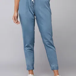 DOLCE CRUDO Women Joggers Clean Look Mid Rise Stretchable Jeans-picture-34