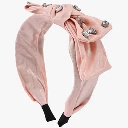 BuckleUp Women Peach Embellished Hair Band-picture-22