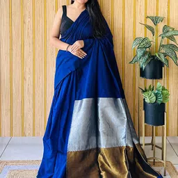 Anouk Colourblocked Pure Cotton Saree-picture-40