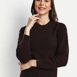 CREATIVE LINE Self Design Woollen Pullover-picture-34