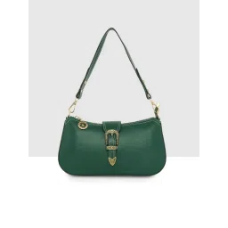 ESBEDA Green Structured Classic Handbag with Detachable Strap image 1