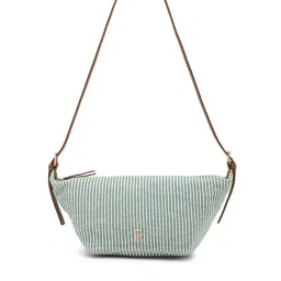 tommy hilfiger accessories Tommy Hilfiger Green Cotton Stripes Crossbody Bag-picture-12