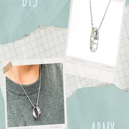 UNIVERSITY TRENDZ Silver-Plated Statement Chain image 5