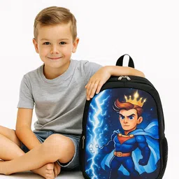 mous Smart Prince Black Color Kids School Bag Waterproof School Bag-picture-13