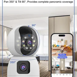 IFITech 4MP Ultra HD 4G Pan/Tilt Dome Camera - V380 App Security Camera image 4